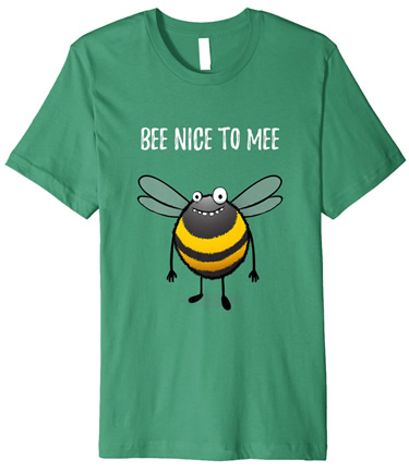 Cute Bee Cartoon T-Shirt