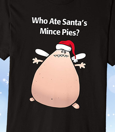 Funny Fat Christmas Tree Fairy T-Shirt Greedy Monster